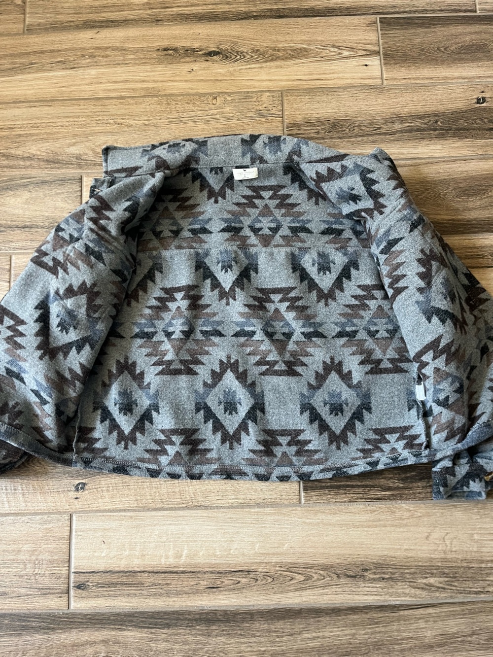 Simply Southern Aztec Print Button-Up Jacket - Picture 6 of 7